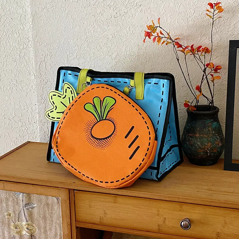 Cute Carrot 3D Shoulder Bag for Girls — feature 33