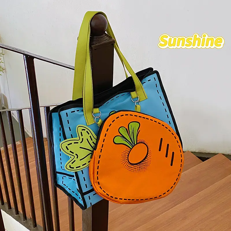 Cute Carrot 3D Shoulder Bag for Girls — feature 34