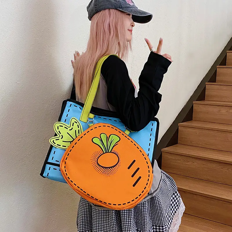 Cute Carrot 3D Shoulder Bag for Girls — feature 37