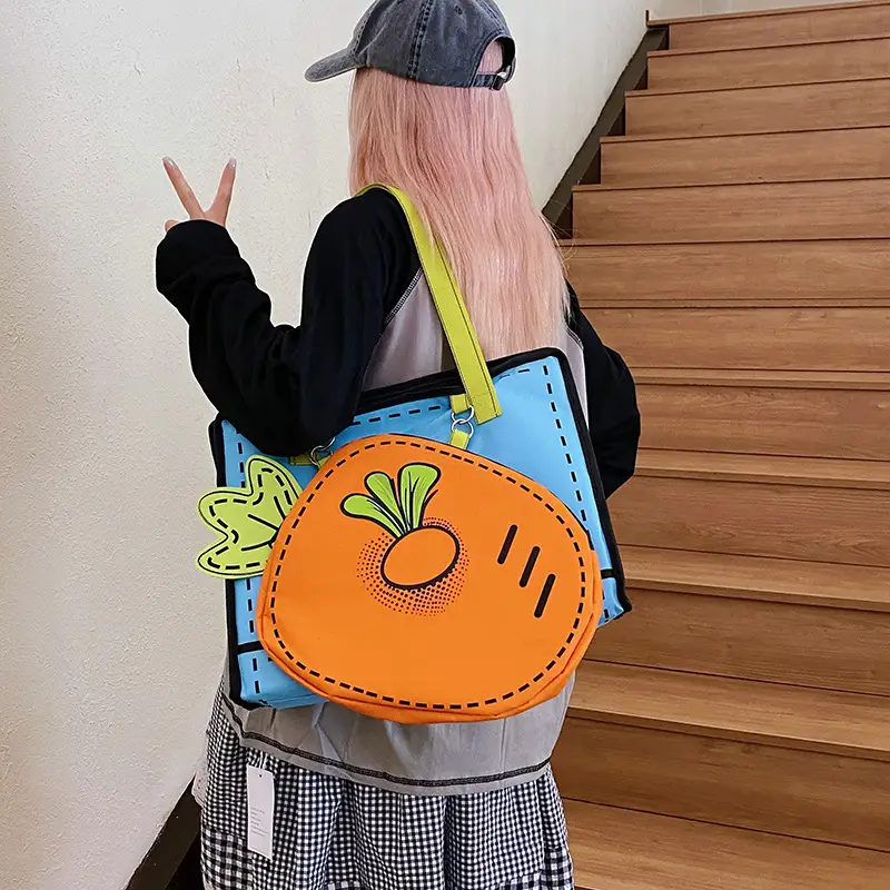 Cute Carrot 3D Shoulder Bag for Girls — feature 38