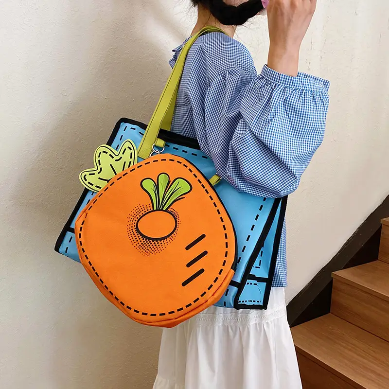 Cute Carrot 3D Shoulder Bag for Girls — feature 40