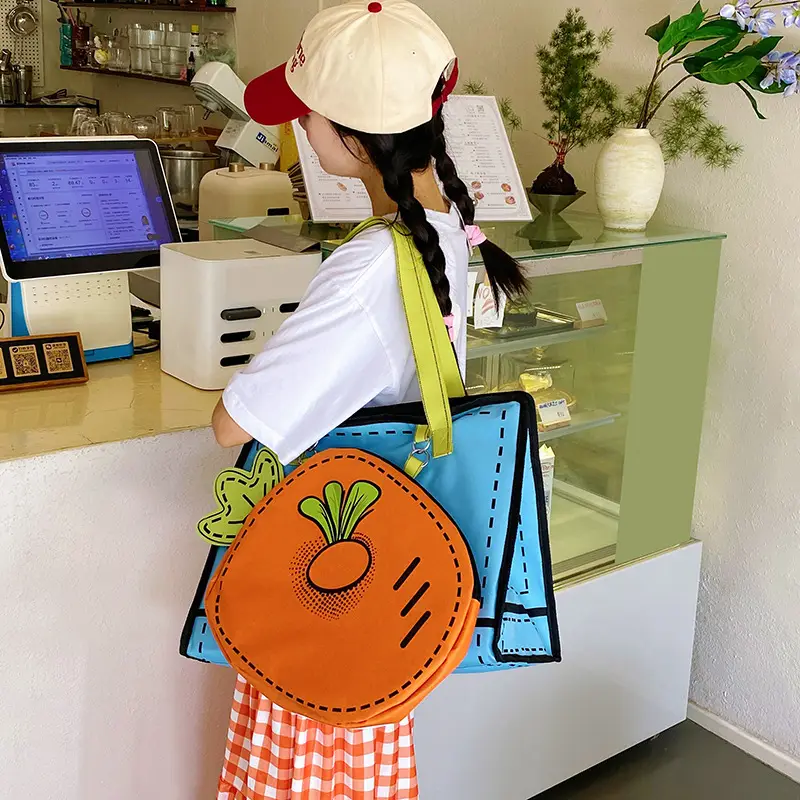 Cute Carrot 3D Shoulder Bag for Girls — feature 42