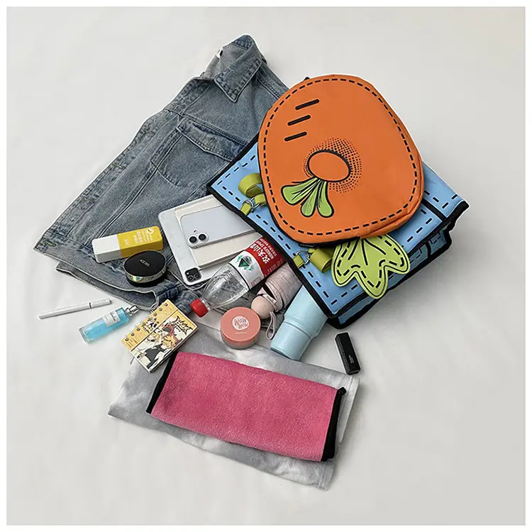 Cute Carrot 3D Shoulder Bag for Girls — feature 43