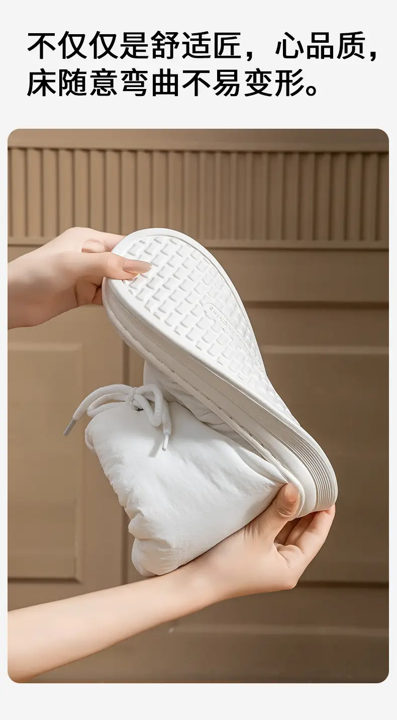 2025 High-Top Cotton Slippers with Heel for Women in Autumn and Winter Plush Home Couple Warm Indoor Home Cotton Slippers — feature 10