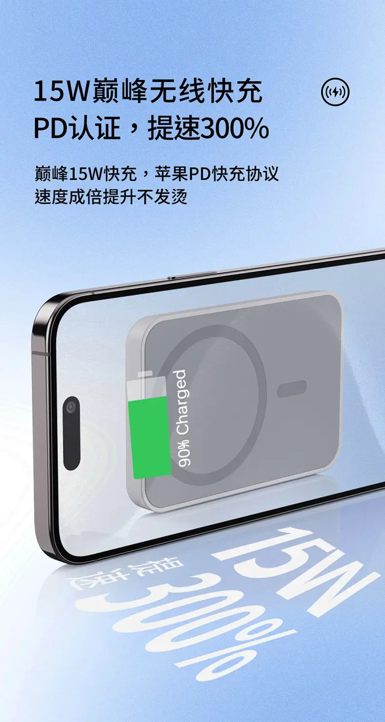 Magnetic Wireless Charging Holder for Apple Magsafe Phones 15W Fast Charge — feature 17