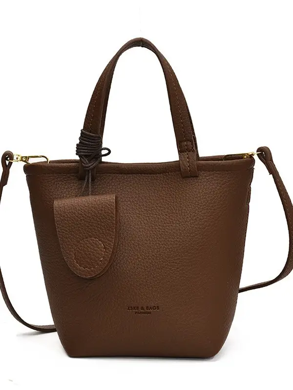 Korean Style Pebbled Handbag Bucket Bag for Women 2025 - Image 10