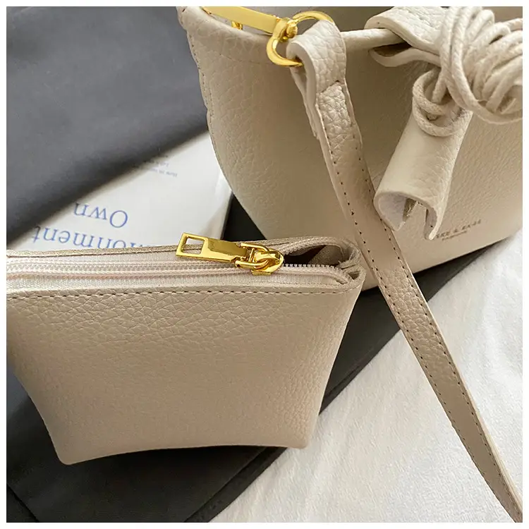 Korean Style Pebbled Handbag Bucket Bag for Women 2025 — feature 11