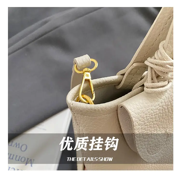 Korean Style Pebbled Handbag Bucket Bag for Women 2025 — feature 14