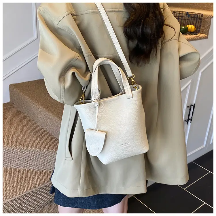 Korean Style Pebbled Handbag Bucket Bag for Women 2025 — feature 24