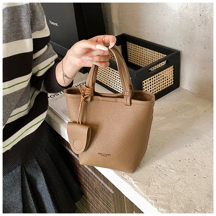 Korean Style Pebbled Handbag Bucket Bag for Women 2025 — feature 25
