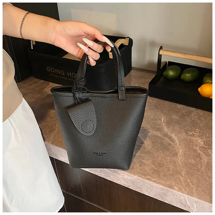 Korean Style Pebbled Handbag Bucket Bag for Women 2025 — feature 31
