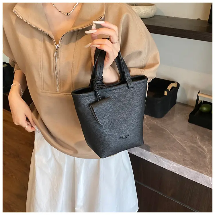 Korean Style Pebbled Handbag Bucket Bag for Women 2025 — feature 35