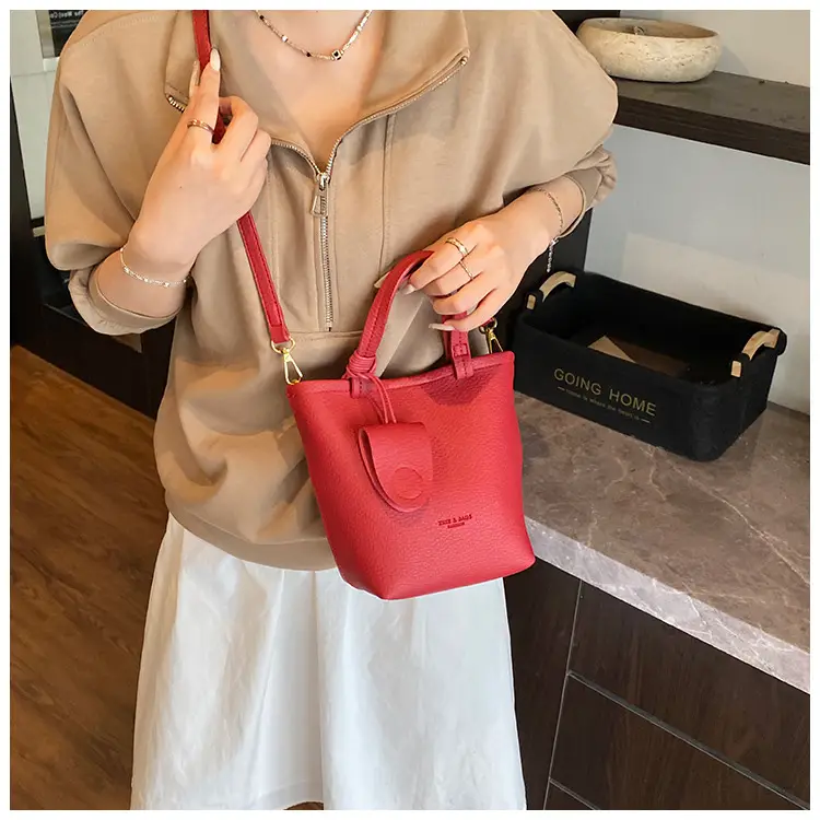 Korean Style Pebbled Handbag Bucket Bag for Women 2025 — feature 39