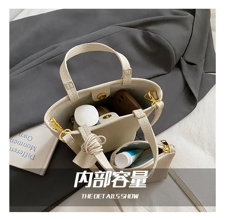 Korean Style Pebbled Handbag Bucket Bag for Women 2025 — feature 4
