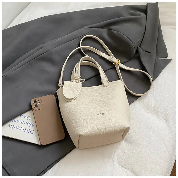 Korean Style Pebbled Handbag Bucket Bag for Women 2025 — feature 6