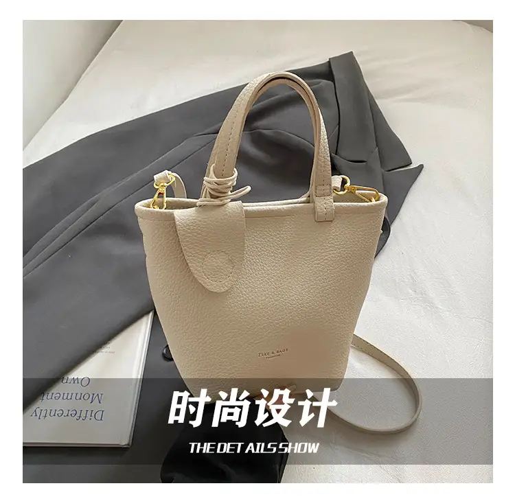 Korean Style Pebbled Handbag Bucket Bag for Women 2025 — feature 9
