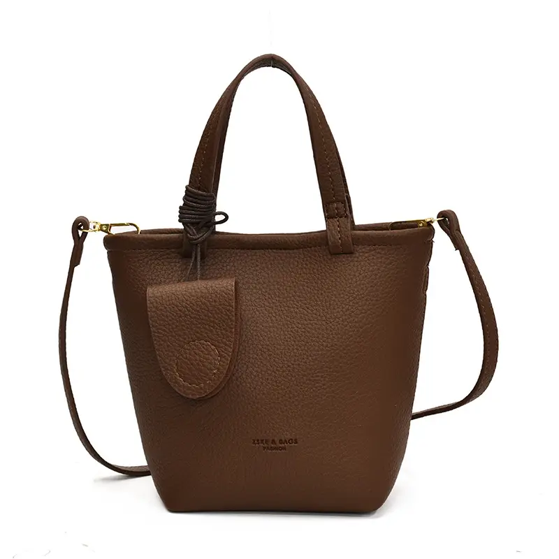 Korean Style Pebbled Handbag Bucket Bag for Women 2025 - Image 2