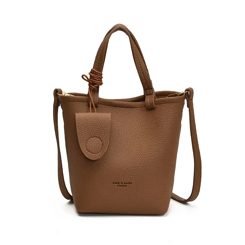 Korean Style Pebbled Handbag Bucket Bag for Women 2025 - Image 3