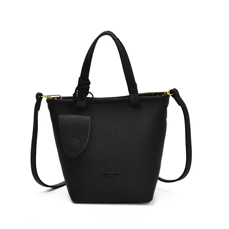 Korean Style Pebbled Handbag Bucket Bag for Women 2025 - Image 4