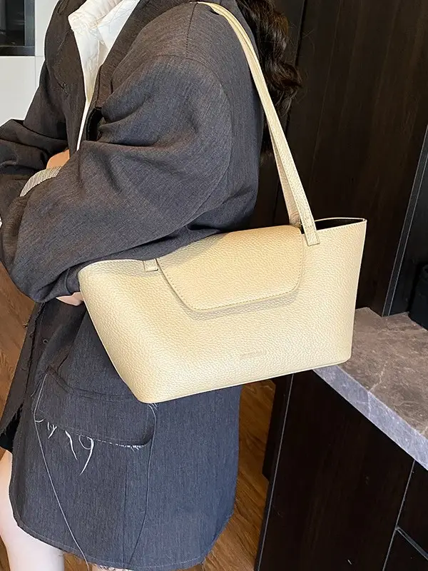 Women Pebbled Pattern Shoulder Bag 2025 Large Capacity - Image 8