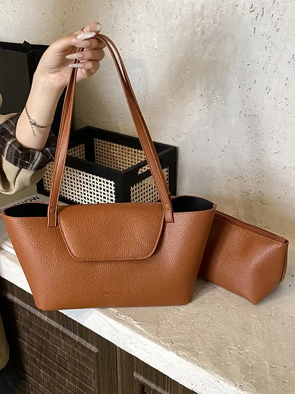 Women Pebbled Pattern Shoulder Bag 2025 Large Capacity - Image 9