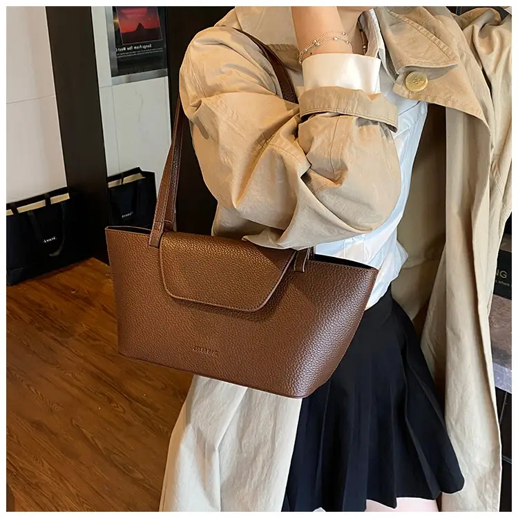 Women Pebbled Pattern Shoulder Bag 2025 Large Capacity — feature 30