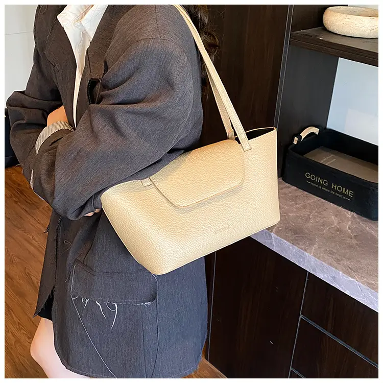 Women Pebbled Pattern Shoulder Bag 2025 Large Capacity — feature 33