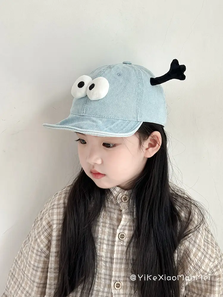 Blue Duck Cap for Girls Sun Hat with Eye Design — feature 11
