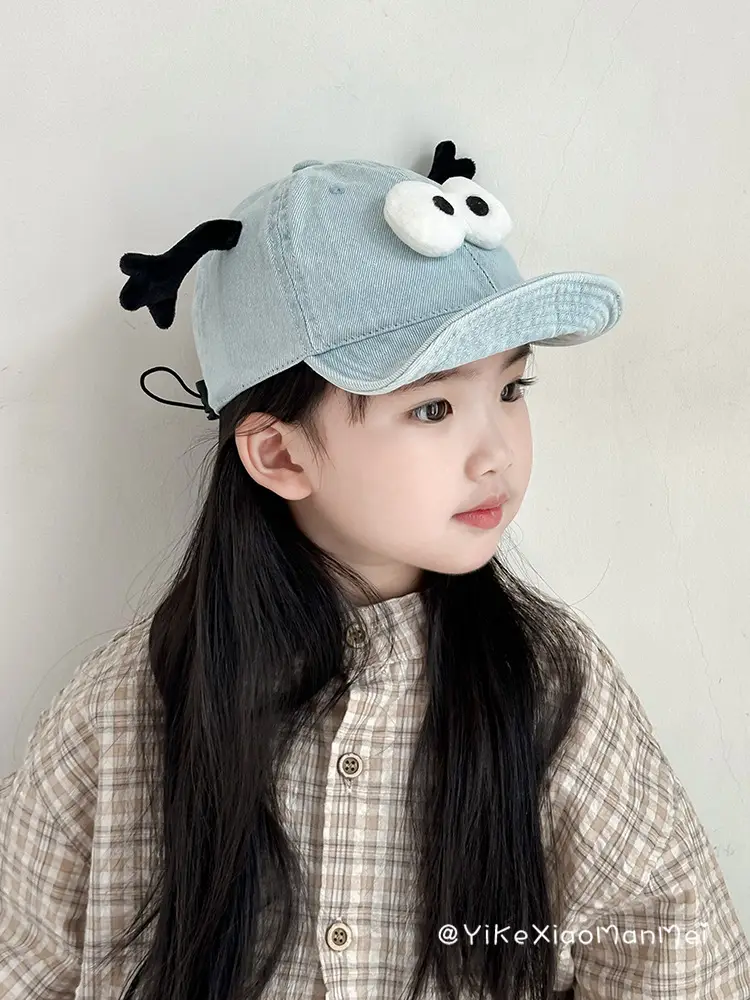 Blue Duck Cap for Girls Sun Hat with Eye Design — feature 13