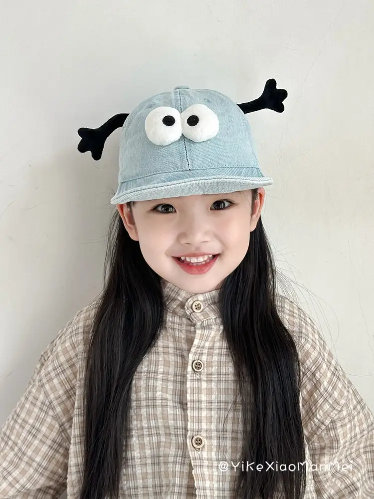 Blue Duck Cap for Girls Sun Hat with Eye Design — feature 8