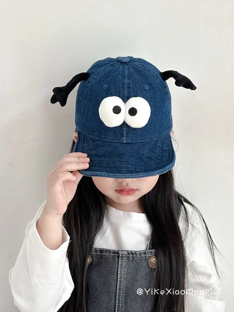 Blue Duck Cap for Girls Sun Hat with Eye Design - Image 2