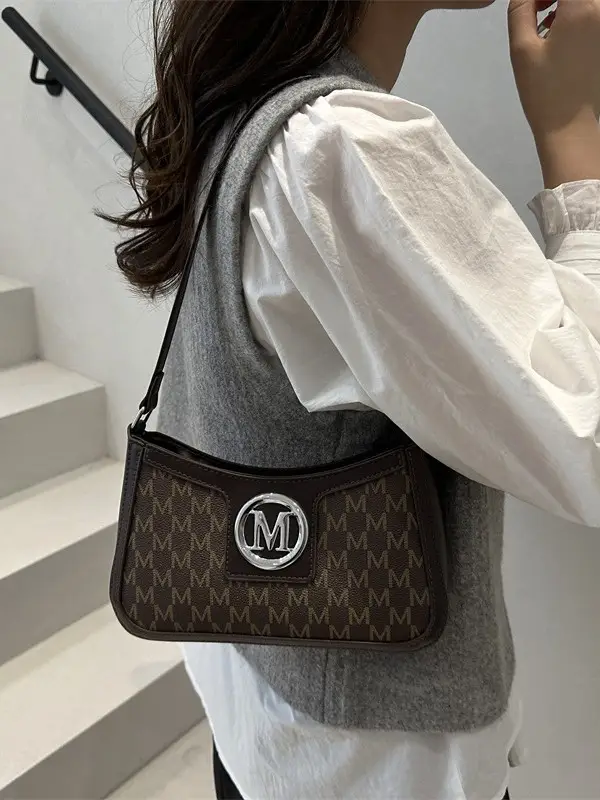 French Retro Crossbody Bag Women 2025 Summer Letter Print - Image 6