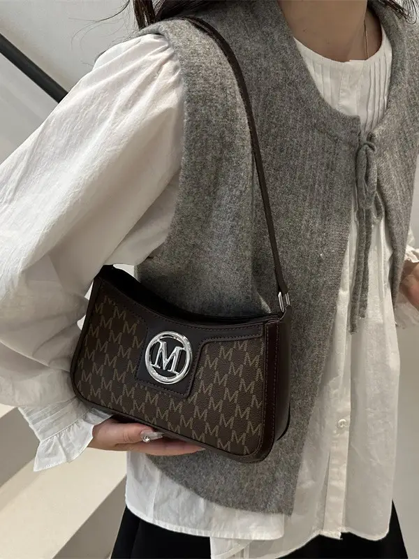 French Retro Crossbody Bag Women 2025 Summer Letter Print - Image 7