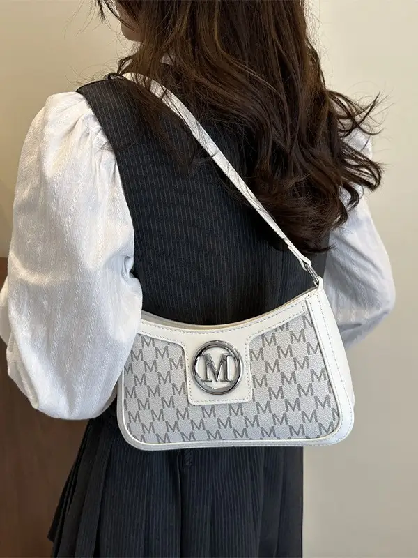 French Retro Crossbody Bag Women 2025 Summer Letter Print - Image 8