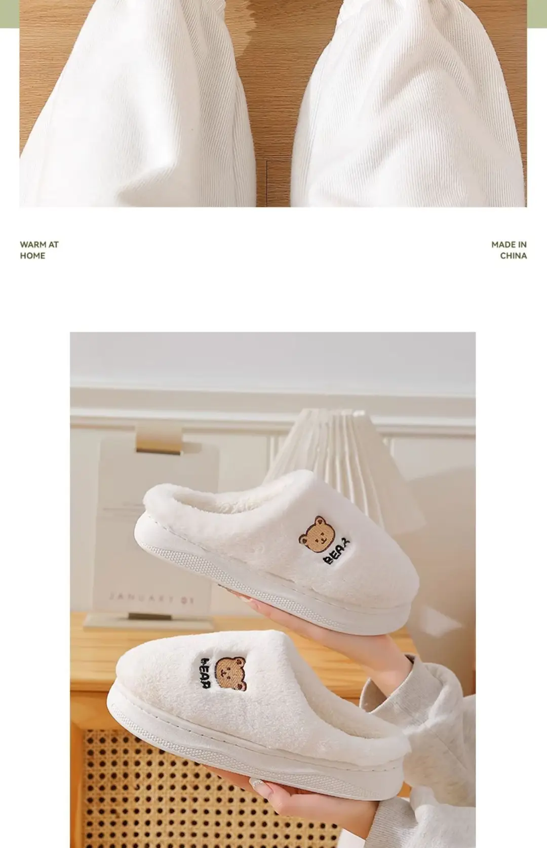 Cotton Slippers for Women 2025 New Winter Indoor Couple Warm Plush Thick-Soled Men's and Women's Cotton Shoes Wholesale — feature 14