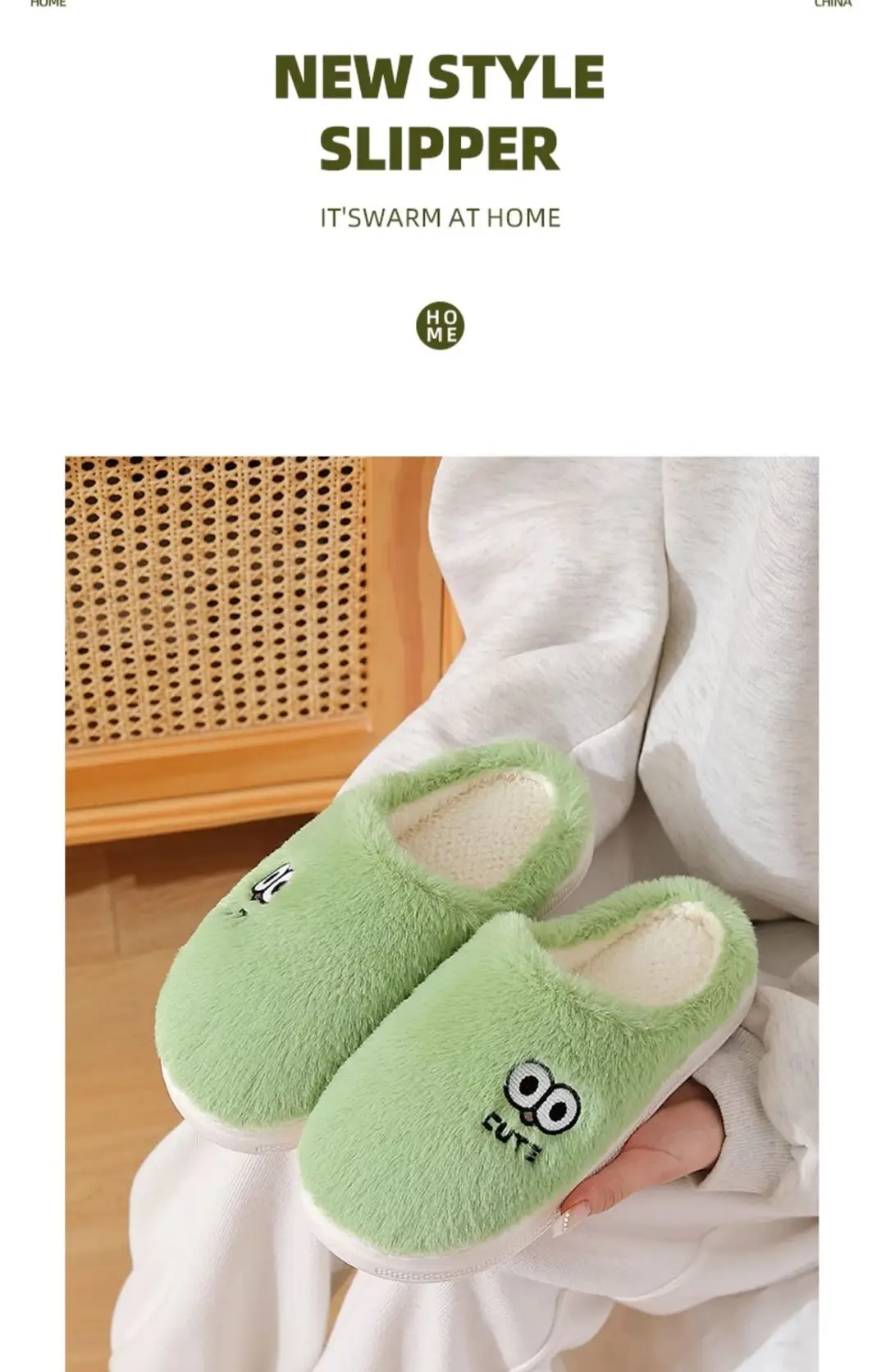 Cotton Slippers for Women 2025 New Winter Indoor Couple Warm Plush Thick-Soled Men's and Women's Cotton Shoes Wholesale — feature 2