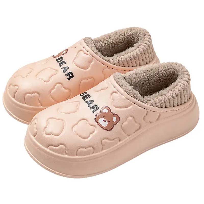 Women Waterproof Cotton Slippers Autumn Winter 2025