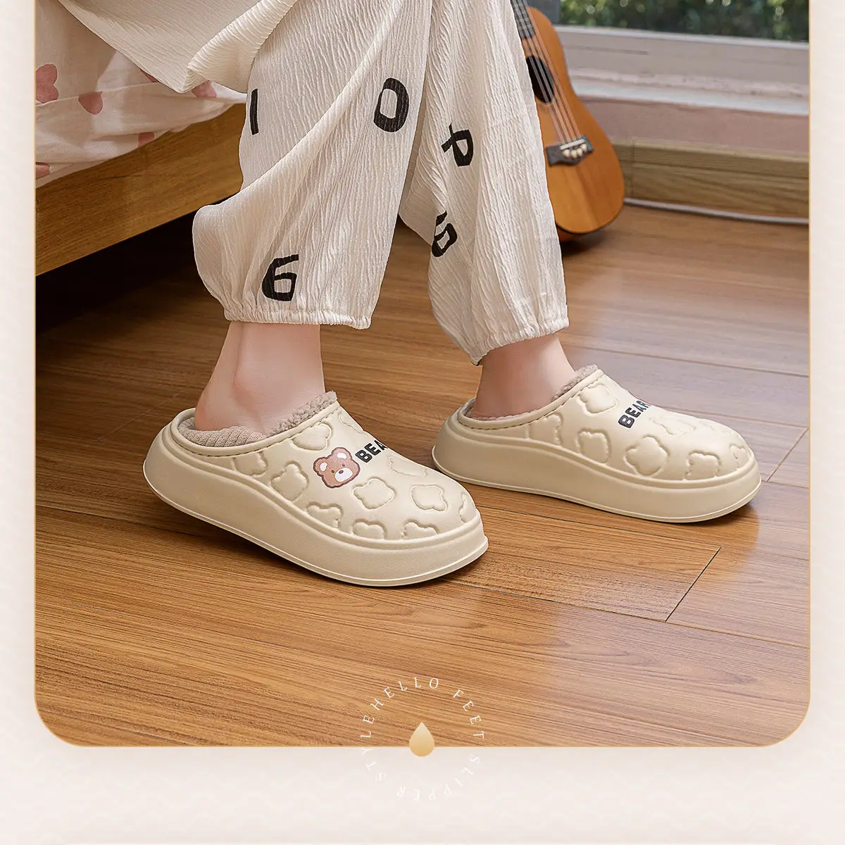 Women Waterproof Cotton Slippers Autumn Winter 2025 — feature 15