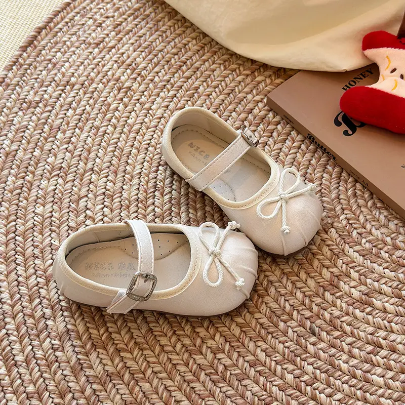 Silver Bow Princess Shoes for Girls Toddler — feature 10
