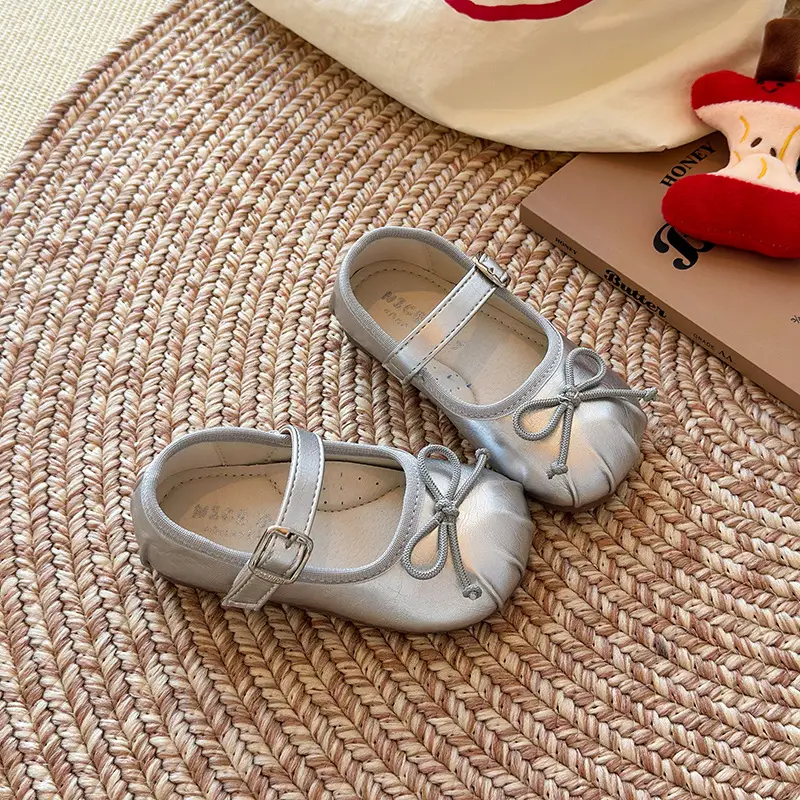 Silver Bow Princess Shoes for Girls Toddler — feature 16