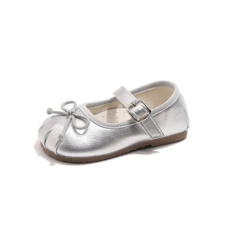 Silver Bow Princess Shoes for Girls Toddler — feature 25
