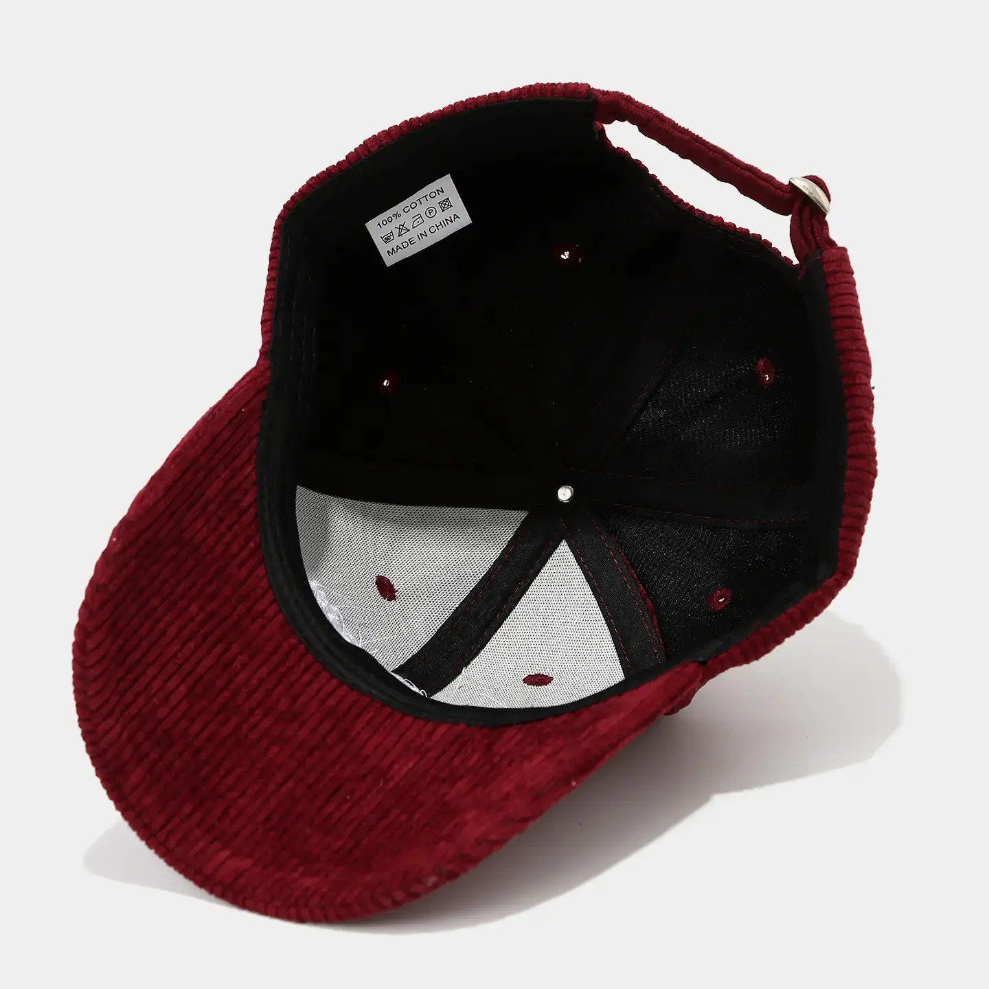 Women Black Corduroy Cap "It's What It Is" — feature 13