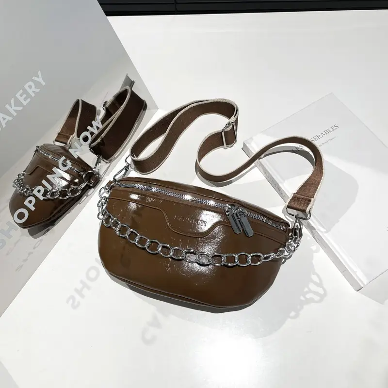 Black Chain Crossbody Bag for Women 2025 - Image 3