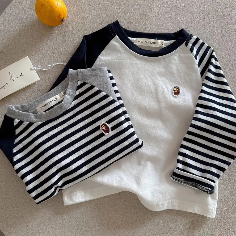 2025 Boys Striped Long Sleeve T-Shirt Set — feature 17