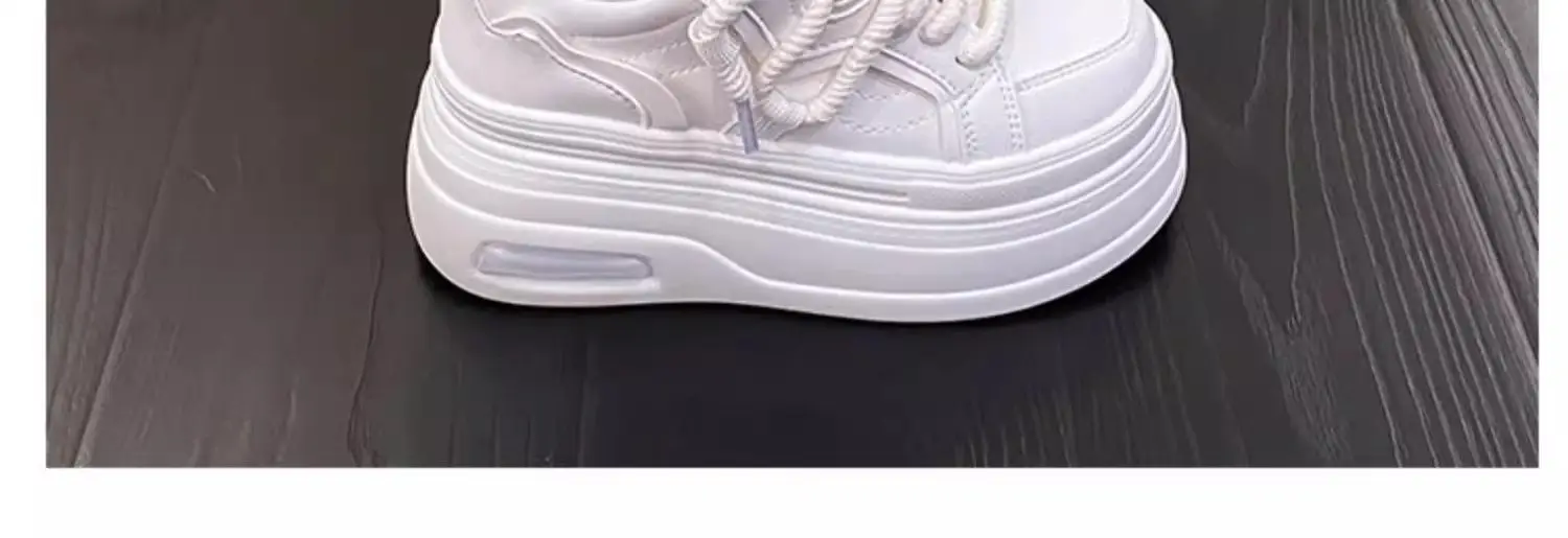 White Thick-Soled Women's Platform Shoes 2024 — feature 10