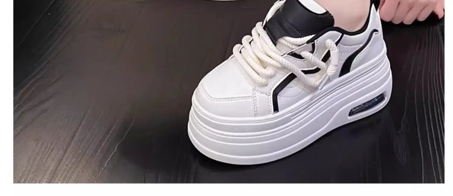 White Thick-Soled Women's Platform Shoes 2024 — feature 6