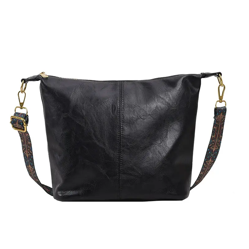 Retro Brown Leather Shoulder Bag Women 2025 - Image 2