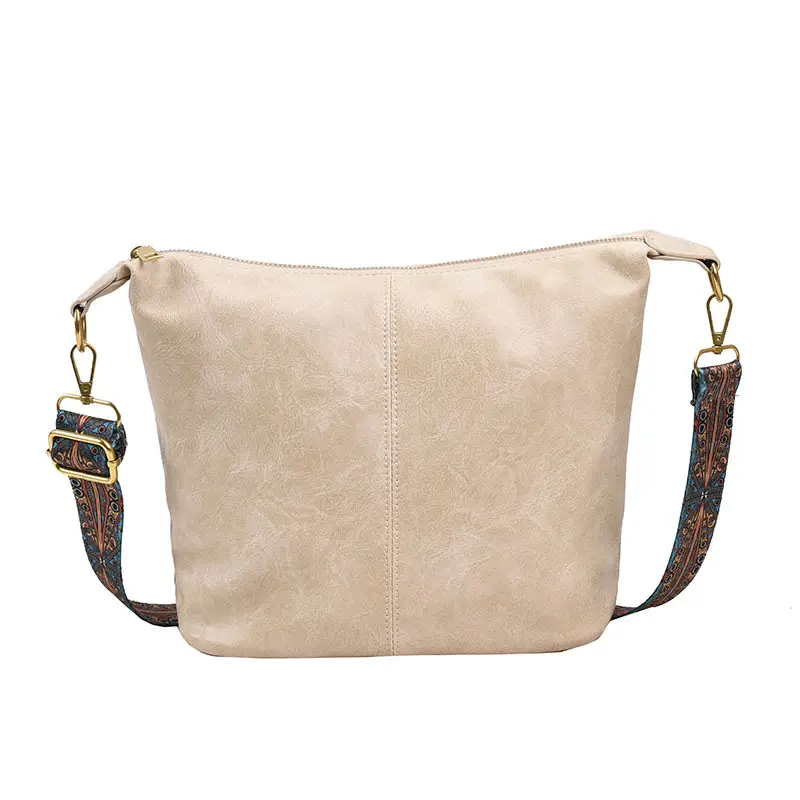 Retro Brown Leather Shoulder Bag Women 2025 - Image 5