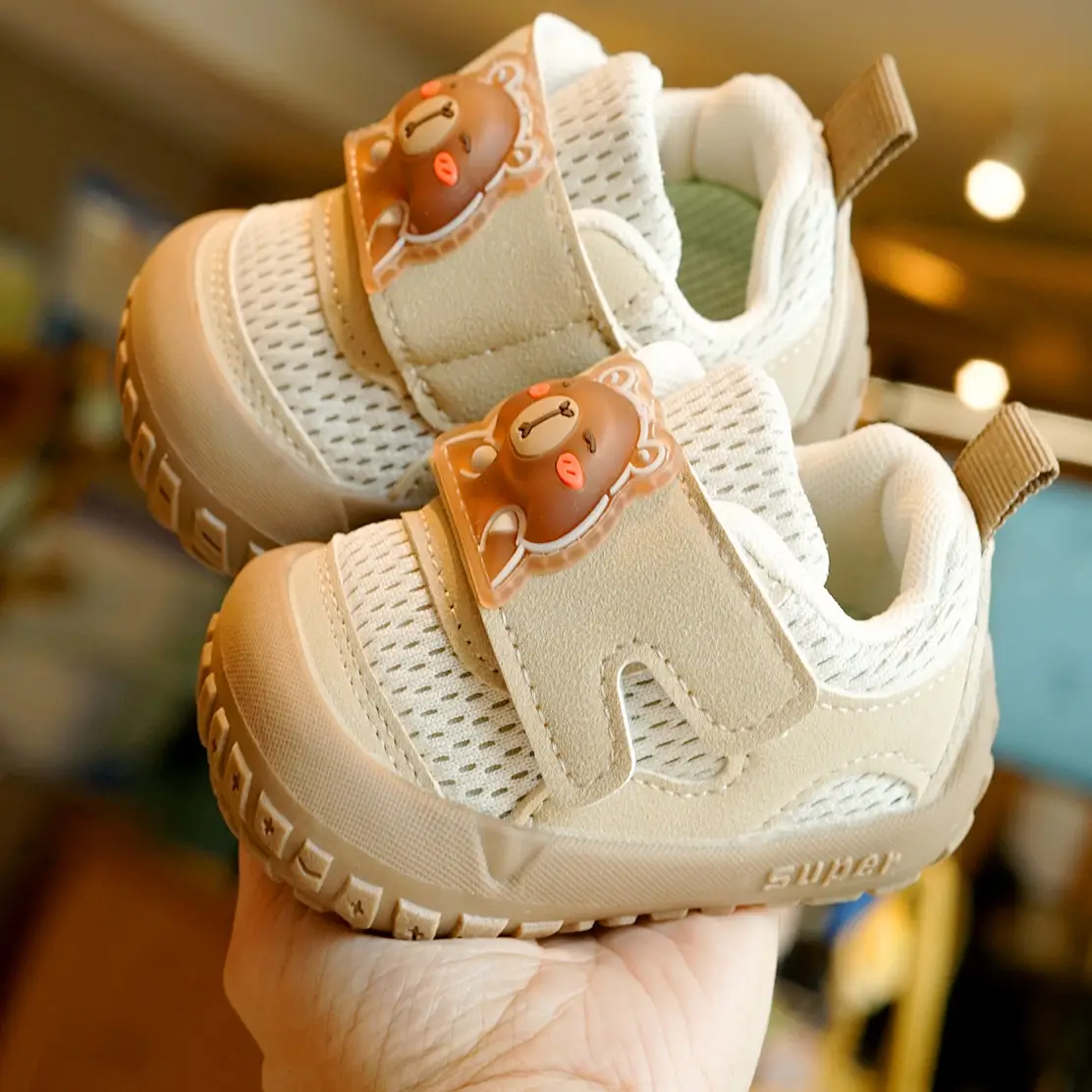 Baby Shoes Spring Fall New Beginner 1-2Yr Soft Sole Non Slip