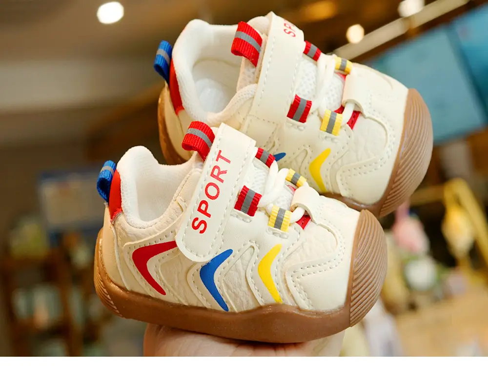 Toddler Shoes White Soft Sole Non-Slip 1-2Yrs — feature 3